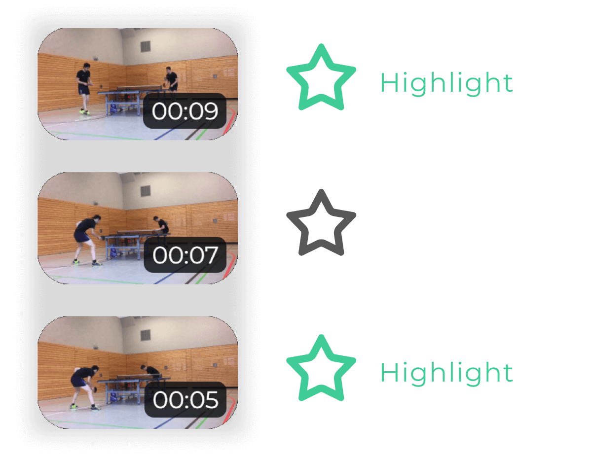 Markiere Highlights, wenn du möchtest.